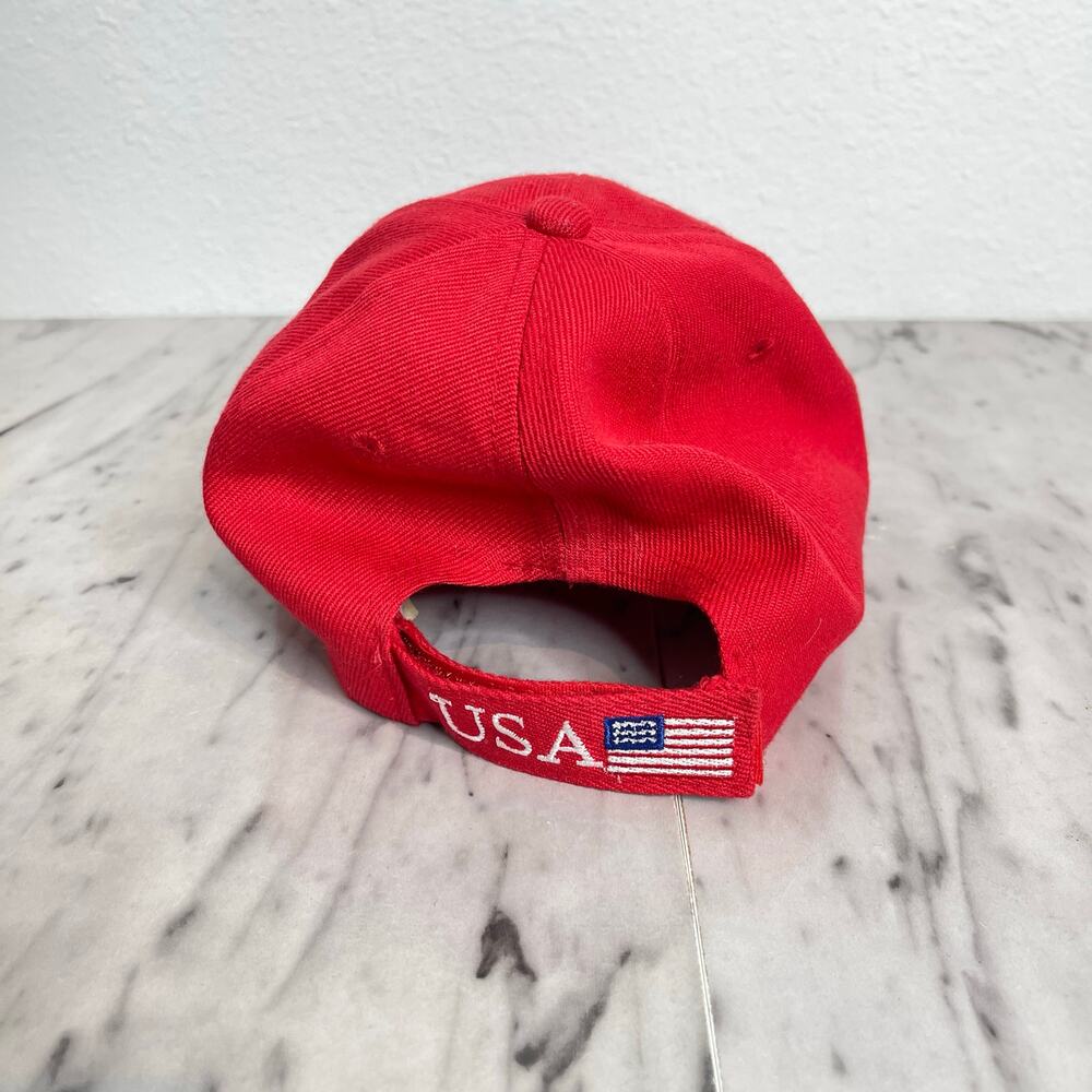 Trump Make America Great Again Red Hat 45th President USA Flag Cap - Picture 3 of 6